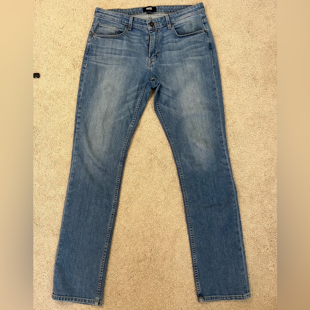 Paige Federal Men’s Slim Straight Jeans Size 33